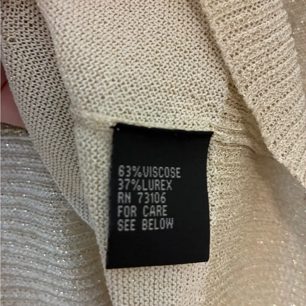 Michael Simon Shimmering Gold Cardigan